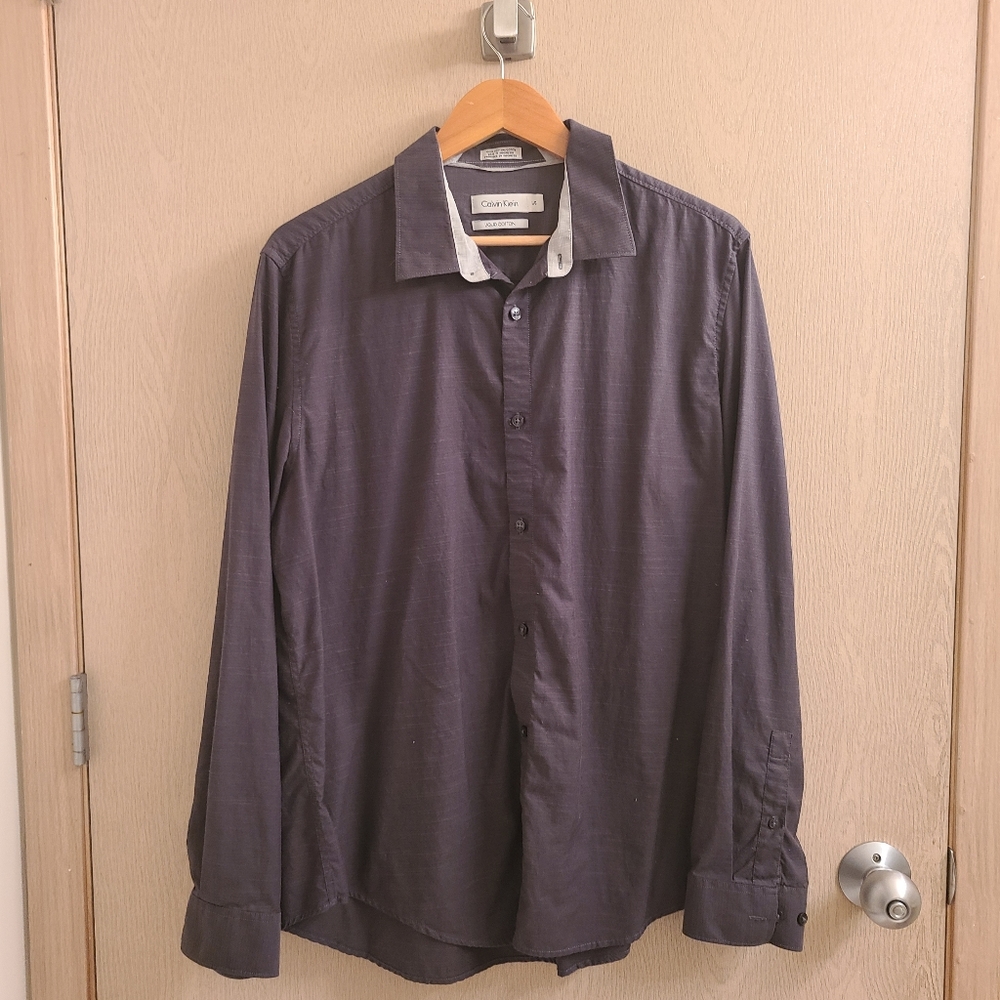 Calvin Klein Liquid Cotton Men's Dress Shirt